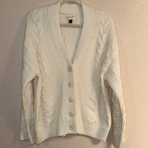 Universal Thread Cream Cable Knit Cardigan